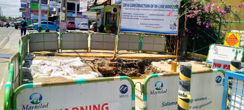 My Observations: Maynilad’s In-Line Booster Project-Related Digging Along Presidents Avenue, BF Homes,&nbsp;Parañaque
