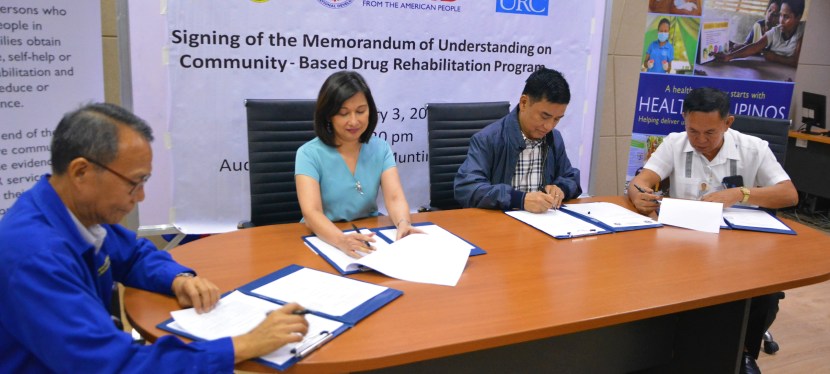 Muntinlupa City Signs Agreement with USAID and URC for Local Drug Rehabilitation&nbsp;Program