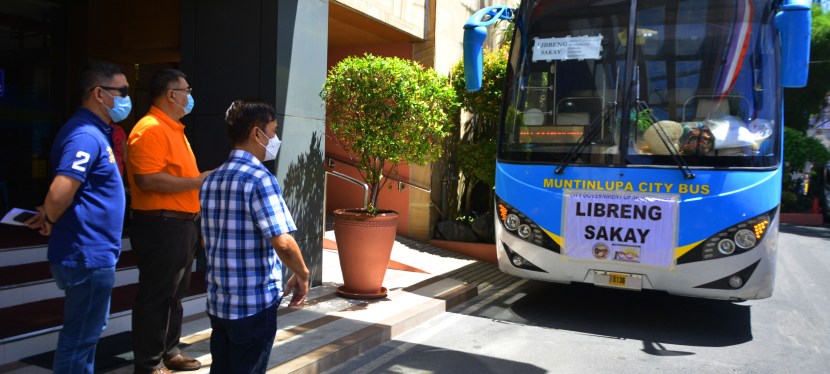 COVID-19 Crisis: Muntinlupa City deploys shuttle service for commuters amid public transportation restriction in&nbsp;GCQ