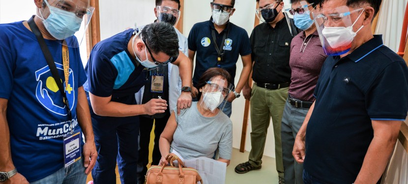 COVID-19 Crisis: Muntinlupa City officially starts vaccinating its residents with Sputnik V, MMDA lauds strong public-private&nbsp;partnership