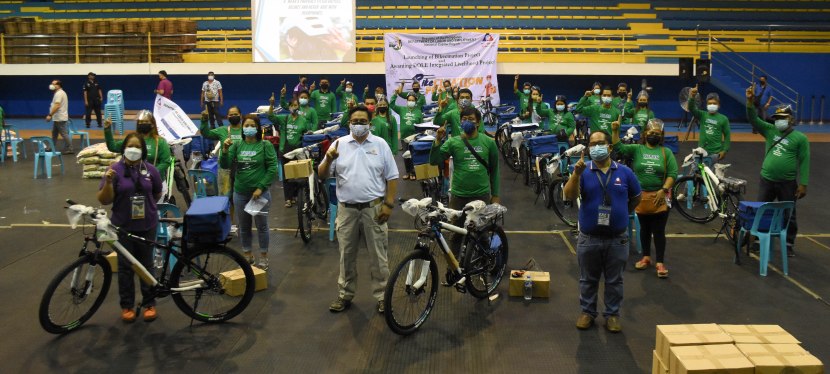 COVID-19 Crisis: Muntinlupa City and DOLE launch Bikecination, Bigasan livelihood program for indigent residents