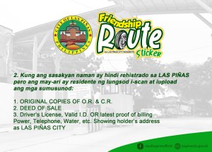 Applications for Las Piñas City’s Friendship Route vehicular stickers ...