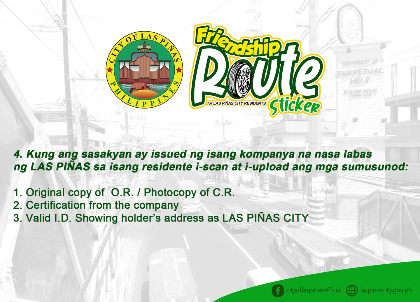 Applications for Las Piñas City’s Friendship Route vehicular stickers ...