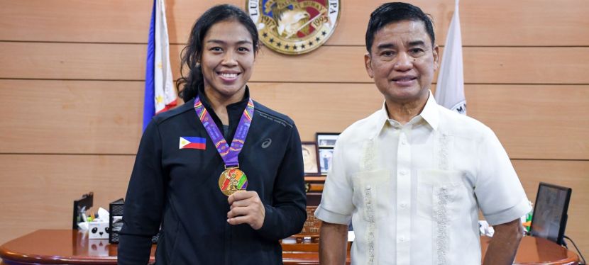 Muntinlupa-based SEA Games gold medalist lauded by City Government