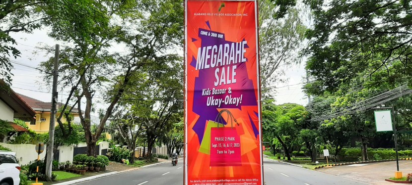 Megarahe Sale inside Alabang Hills Village on September 15-17, 2023
