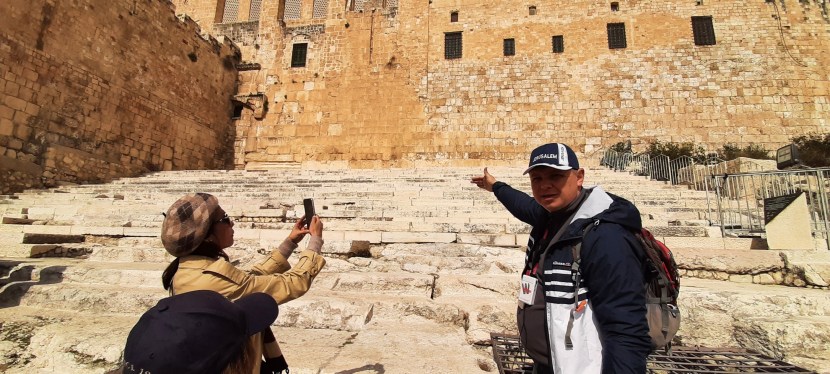 I was at the Southern Steps in&nbsp;Jerusalem
