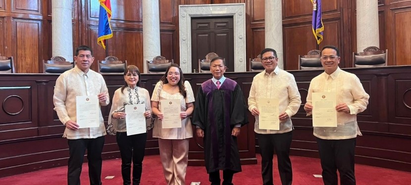 Yamsuan, Bernabe and elected Parañaque teammates sworn in at Supreme&nbsp;Court